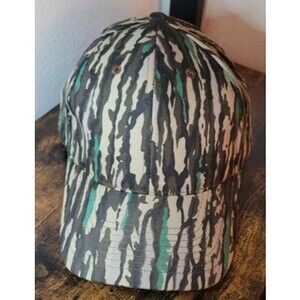 CAMO Nissin Hat Cap Real Tree Camouflage Brown Tan Teal Adjustable 6 panel hat